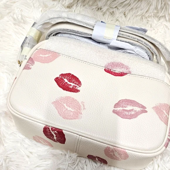 Coach Bags Jamie Camera Bag With Lips Print Chalk Multi Color Shoulder Crossbody